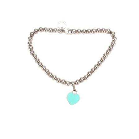 Tiffany & Co. Pre-owned Pre-owned Perler armbnd Grå, Dame Vintage Smykker, Størrelse: ONE Size