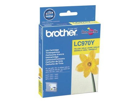 Brother Bläckpatron LC970 Y, LC-970Y, Innobella -bläck, gul, singelförpackning - Lyreco - Toner och bläck - Bläckpatroner - Bläckpatroner Brother