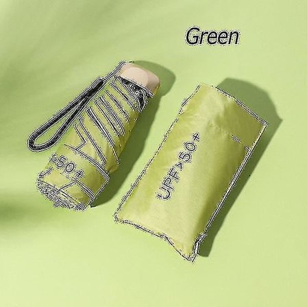 Hmwy-erittäin pieni mini sateenvarjo vinyyli sateenvarjo (vihreä)