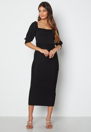 BUBBLEROOM Maybelle puff sleeve dress Black Klær