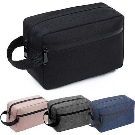 Toilet taske Herre Rejse Dame Stor Makeup Taske med Vandtæt Rejsearrangør 22 x 15 x 8 cm (Sort)