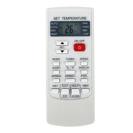 Aukia Ykr-h/102e -ilmastointilaitteen kaukosäätimen korvaava, mukava tuntuma [DB]