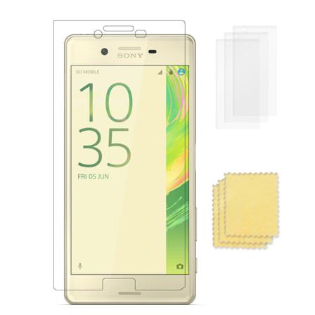3-pack Sony Xperia X Performance Skjermbeskytter Gjennomsiktig Transparent