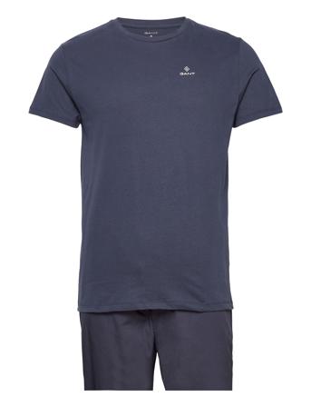 Pj Set Pants And T-Shirt Gb Pyjamas Marinblå GANT