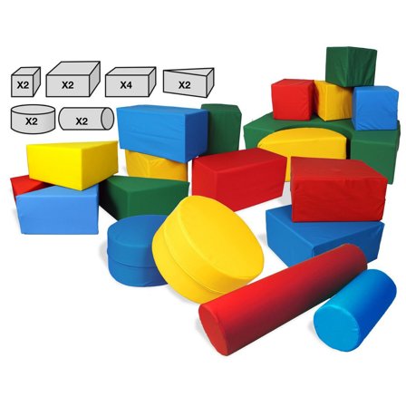 Mjuka klossar, 14/fp - Lyreco - Skola och förskola - Lekmaterial - Lekkuddar