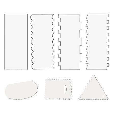7 stk. Ising Smoother Kage Skraber Sæt Frosting Spatel
