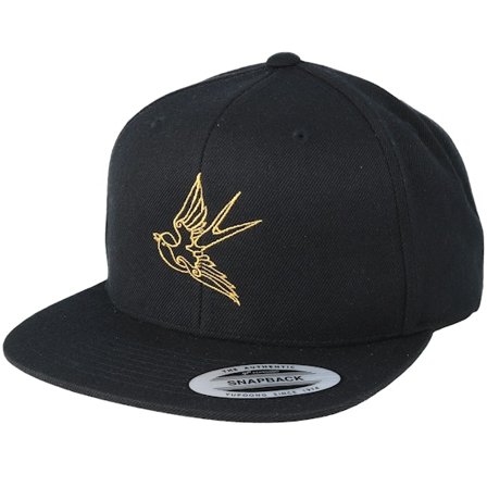 Tattoo Collective - Schwarz snapback Cap - Bird Black/Gold Snapback @ Hatstore