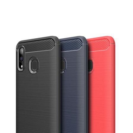 Stöttåligt Armor Carbon Tpu-skal Samsung A40 - Fler Färger Svart