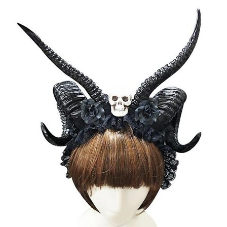 Djävulshorn Huvudband, Svarta Horn Maleficent Horn Huvudband För Halloween Kostym Cosplay