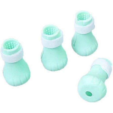 Katte Støvler 4 stk. Bløde Silikone Klo Sko Beskyttelses Covers Anti-Slip til Forebyggelse af Ridsning Negleklipning Kæledyrspleje