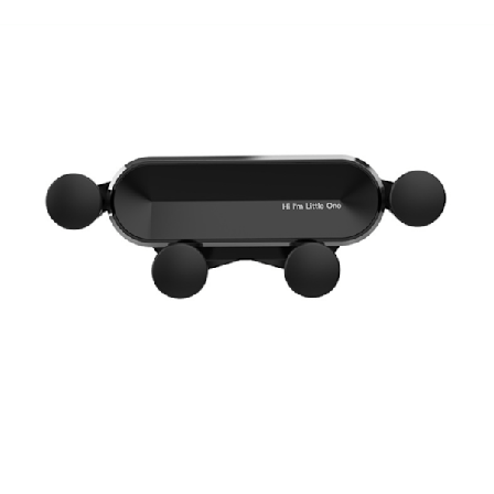 Biltelefonhållare, Gravity Phone Holder Universal Air Vent Smartphone Holder med 360° Rotation,Svart,10.9*9.2cm