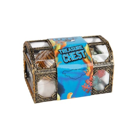 Treasure Chest with Gold and Diamonds