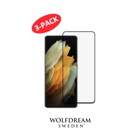 3pack Skärmskydd I 9h Premium Härdat Glas Till Samsung S21+ Transparent