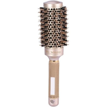 Rund hårbørste Fønbørste Villsvinbust Termisk børste krølling Antistatisk keramikk (45 mm)