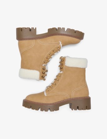 ONLY Onlbetty-11 Warm Lace Up - Beige - 36