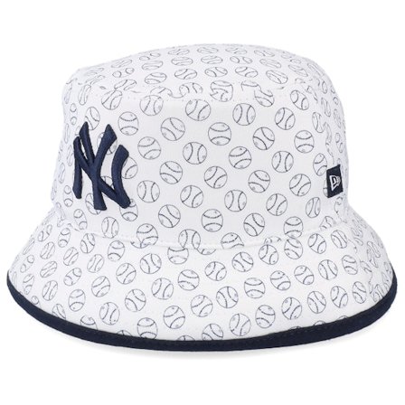 New Era - MLB White bucket Kapelusz - Kids New York Yankees Cutie White Bucket @ Hatstore