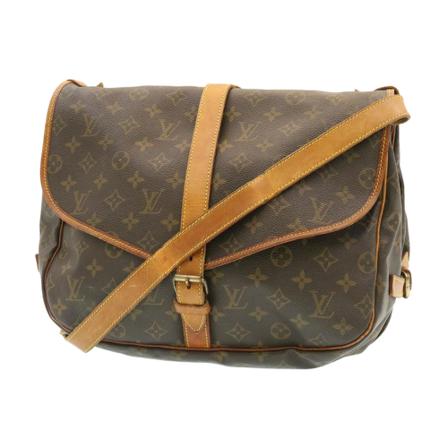 Louis Vuitton Vintage pre-owned Tas Saumur 35 , Grijs , Dames , Maat: ONE Size Vintage Tassen