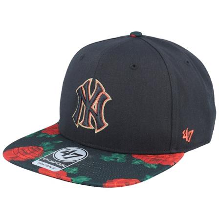 47 Brand - MLB Nero snapback Cappellino - New York Yankees Rose Garden Tt Captain Black Snapback @ Hatstore