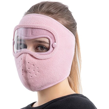 Varm vinter komplett utomhusmask för vindruta, andningsbart anti-damm för män och kvinnor