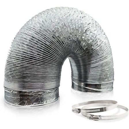 Aluminiumsventilasjonsslange for kjøkkenvifte 150mm 5 meter