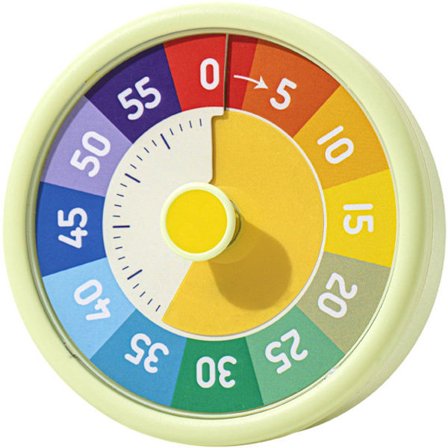 Visuel Timer til Børn, Nedtællingsur, 60 Minutter, Visuelt Bord, Børn, Tidsstyringsværktøjer, til Klasseværelse, Skole, Kontor, Køkken (Grøn)
