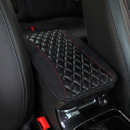 Biltillbehör Armstödslåda Cover Center Console Pad Protector Universal,Svart