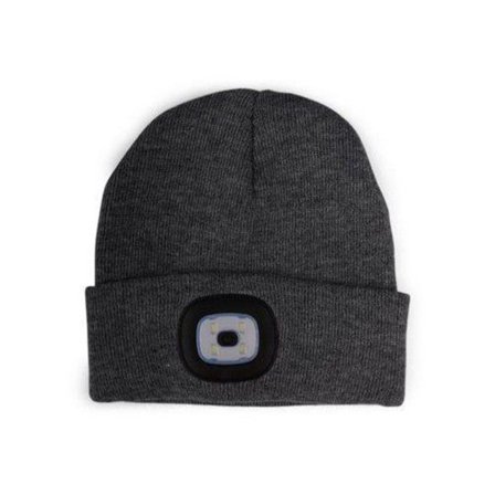 Mössa LED lampa m USB laddare