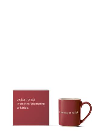 Astrid Lindgren Mug 26 Home Tableware Cups & Mugs Coffee Cups Red Design House Stockholm