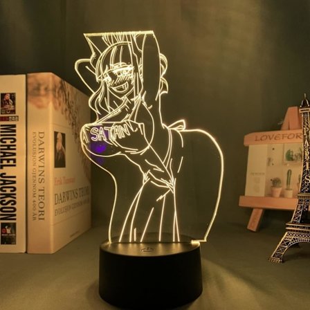 3D LED-lampa 3D Nattlampa Himiko Toga LED Nattlampa Anime My Hero Academia Lampa för Barnrumsinredning Himiko Toga 3D Lampa Födelsedagspresent Manga 