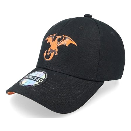 Difuzed - Noir adjustable Casquette - Pokémon Charizard Black Adjustable @ Hatstore