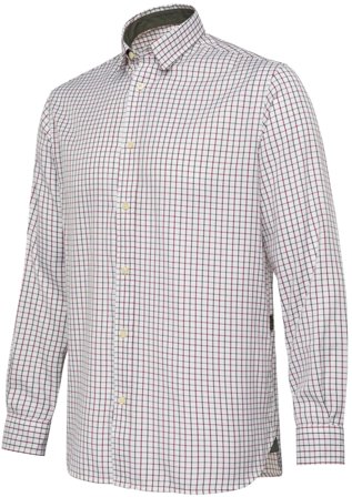 Beretta M's Charlow LS Shirt Ivory Blue Check