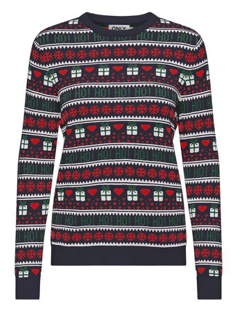 ONLY | Onlxmas Present Ls O-Neck Knt | XS