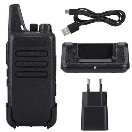 Zastone X6 Kannettava walkie talkie UHF 400-470MHZ Walkie Talkie Lapset Ham Radio(EU100-240V)