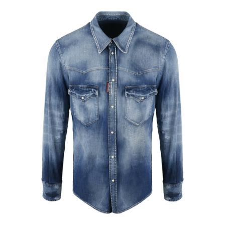 Dsquared2, Denim Shirts Niebieski, Mężczyzna, Rozmiar: M