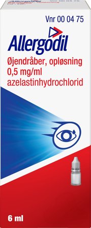 Allergodil Øjendråber 0,5 mg/ml 6 ml, Medicin & Pleje, Øjne, Øjendråber