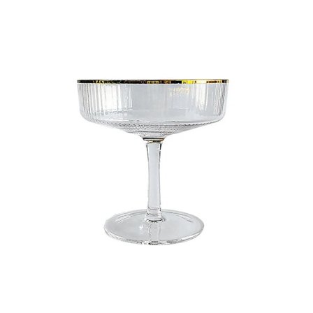 Glasbägare Party Drycker Kopp Återanvändbara Cocktailbägare Bar Vin Dryck 1/4 ST Gyllene 1 st