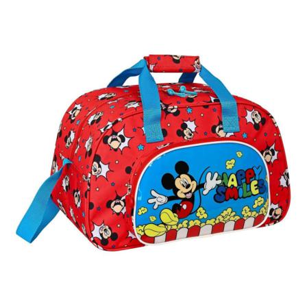 Sportväska Mickey Mouse Clubhouse Happy Smiles Röd Blå (40 X 24