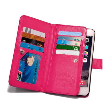iPhone 6/6S - Robust Stilrent 9-Korts Fodral (LEMAN) Rosa