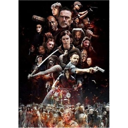 Puslespil 300/500/1000 Brikker Træ Lægge Billede Film Walking Dead Plakat Voksne Spil Pædagogisk Legetøj