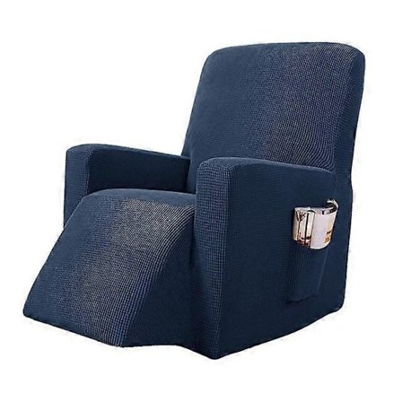 Joustava lepotuolin päällinen, uusin Jacquard-lepotuolin suojus sivutaskulla, liukumaton istuva lepotuolin päällinen, sohvan suojus