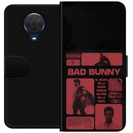 Kompatibelt Lommeboketui til Nokia G20 Bad Bunny NFL-inspirert skjoldlogo med amerikansk fotball og stjerner