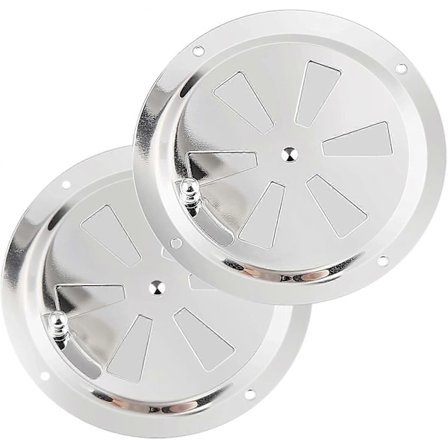 Pyöreä ilmanvaihtoventtiili, 125 mm ilmanvaihtoventtiili ruostumattomasta teräksestä, ilmanvaihtoputken hyttysverkko, poistoilmaventtiili, tuloilma, 