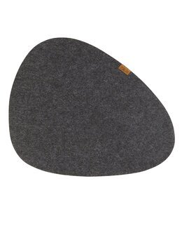 Bordsunderlägg enfärgat Henny Mörkgrå - Jul - Fondaco