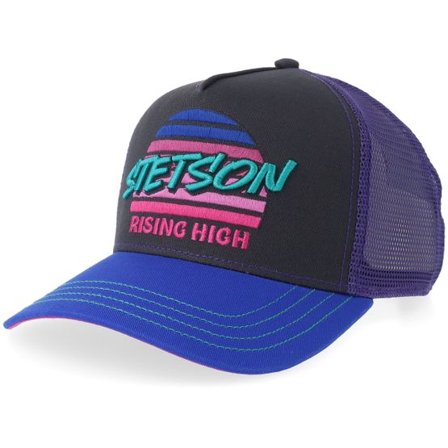 Stetson - Svart trucker Keps - Rising High Royal/Anthrasite A-Frame Trucker @ Hatstore