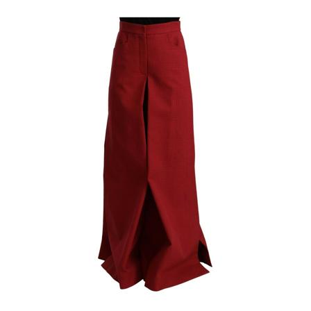 Dolce & Gabbana, Wide Trousers Rood, Dames, Maat:S