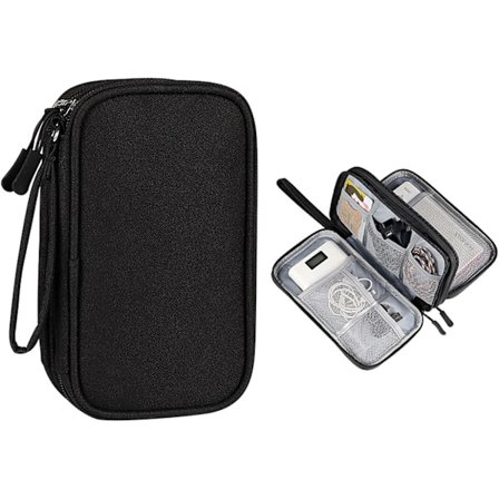 Rejse kabelarrangør - Elektronik tilbehør opbevaringspose