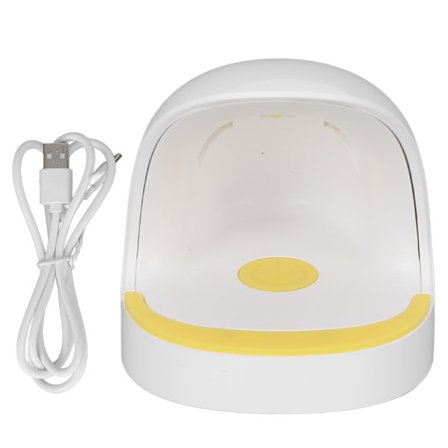 6W Mini UV LED Neglelakk Lampe USB Oppladbar 360° Lys 3 Chip Negletørker