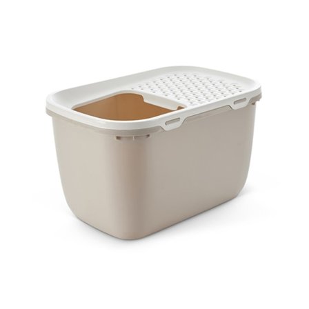Cat litterbox Hop In Hop In Giant 74x49,7x43cm white/beige