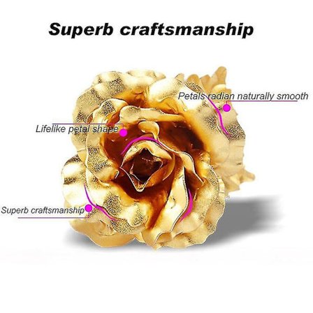 Guldfoliebelagt Rose Kreative Gave Varer Evigt