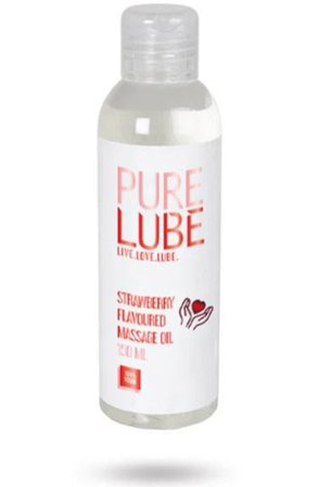 Kjøp Pure Lube Massage Oil Strawberry 150 ml - Massasjeolje Jordbær | God pris